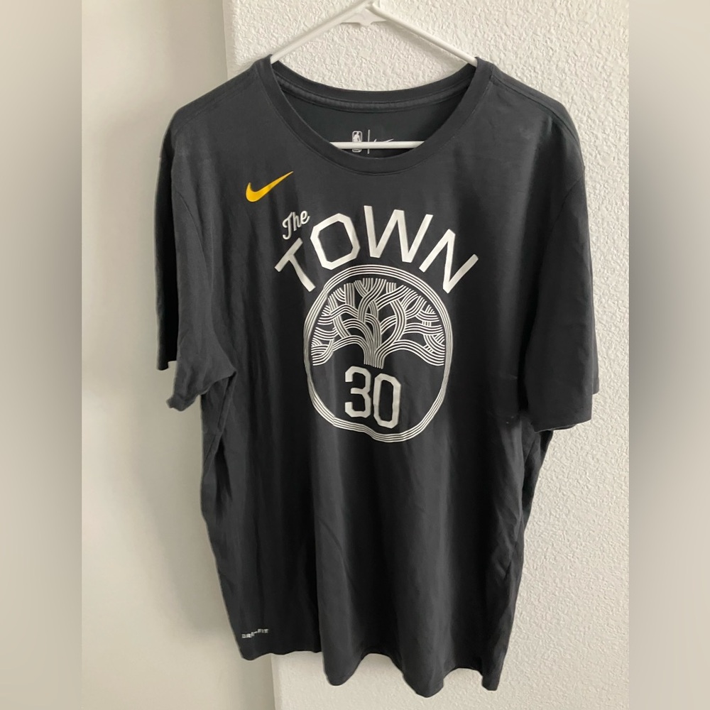 Nike Black 'The Town' Steph Curry Tee w/ Yellow Logo